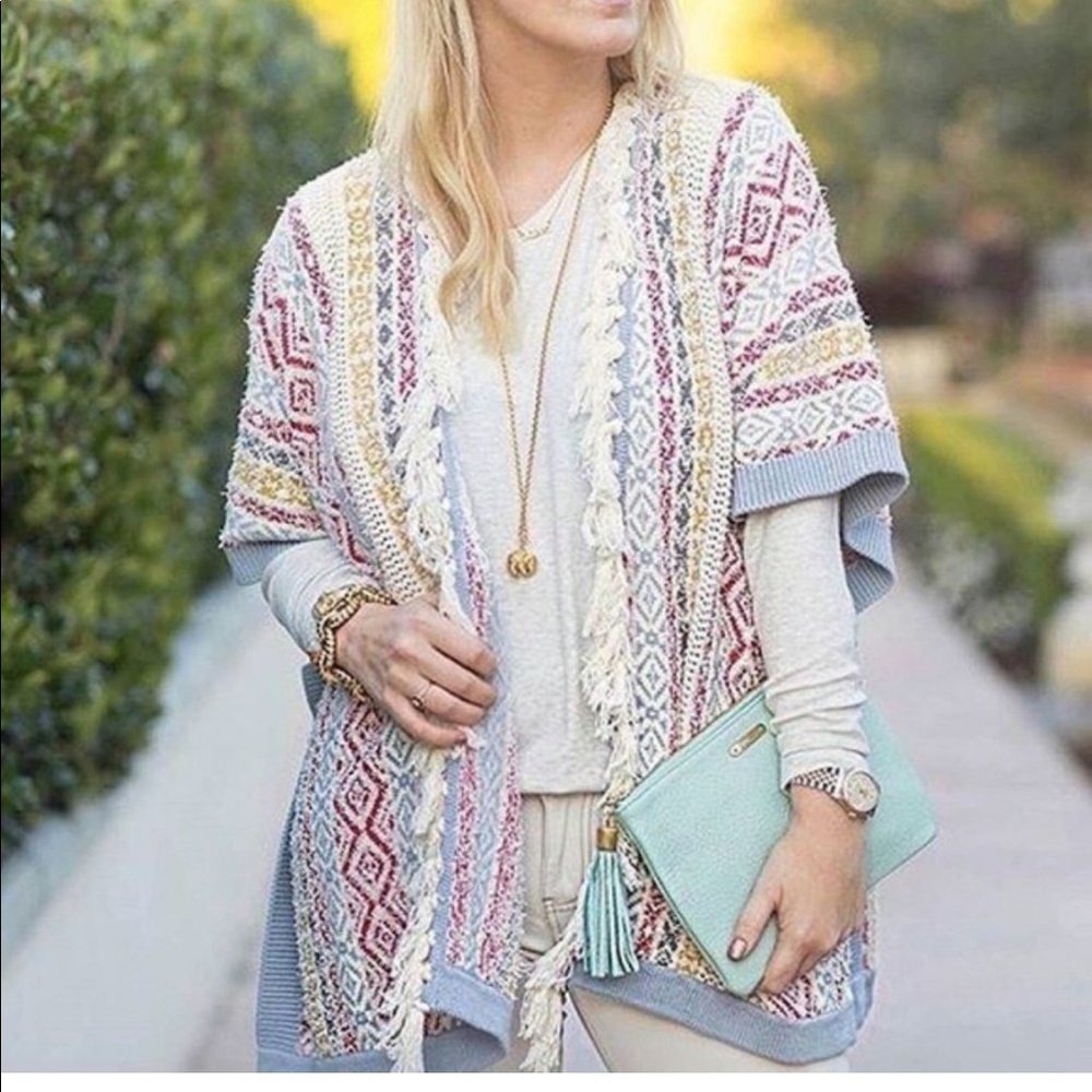 Cabi Siesta Poncho Sweater